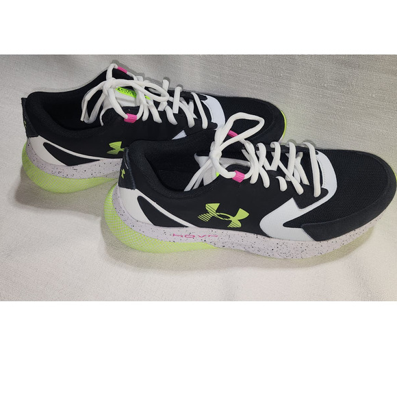 Under Armour HOVR Turbulence LTD black and neon green size 10 men - Picture 6 of 11